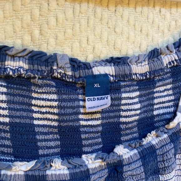 Blue and white gingham midi-dress by Old Navy size XL - Picture 4 of 8